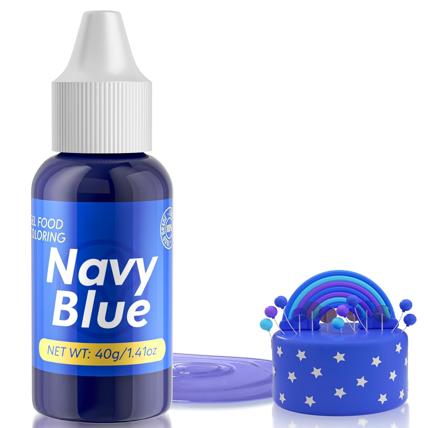 Nomeca Gel Food Coloring - Professional-Grade Edible Dye - 40g - Navy Blue
