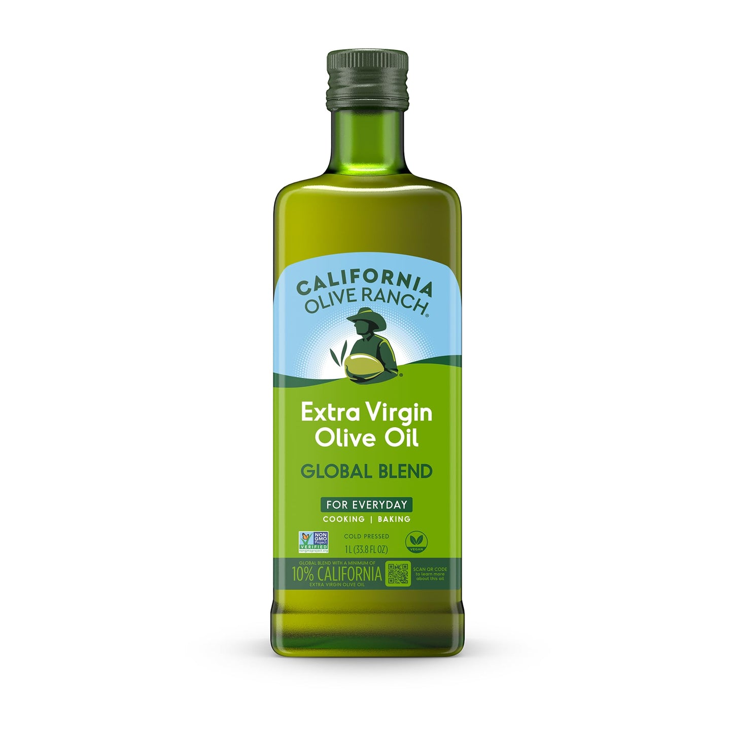 California Olive Ranch, Global Blend Medium Extra Virgin Olive Oil, 1L (Pack of 1)