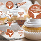 Texas Longhorns Cupcake Toppers (24 Pcs) University Of Texas Longhorns Party Supplies For Ut Austin Football, Birthday Gift, Gra
