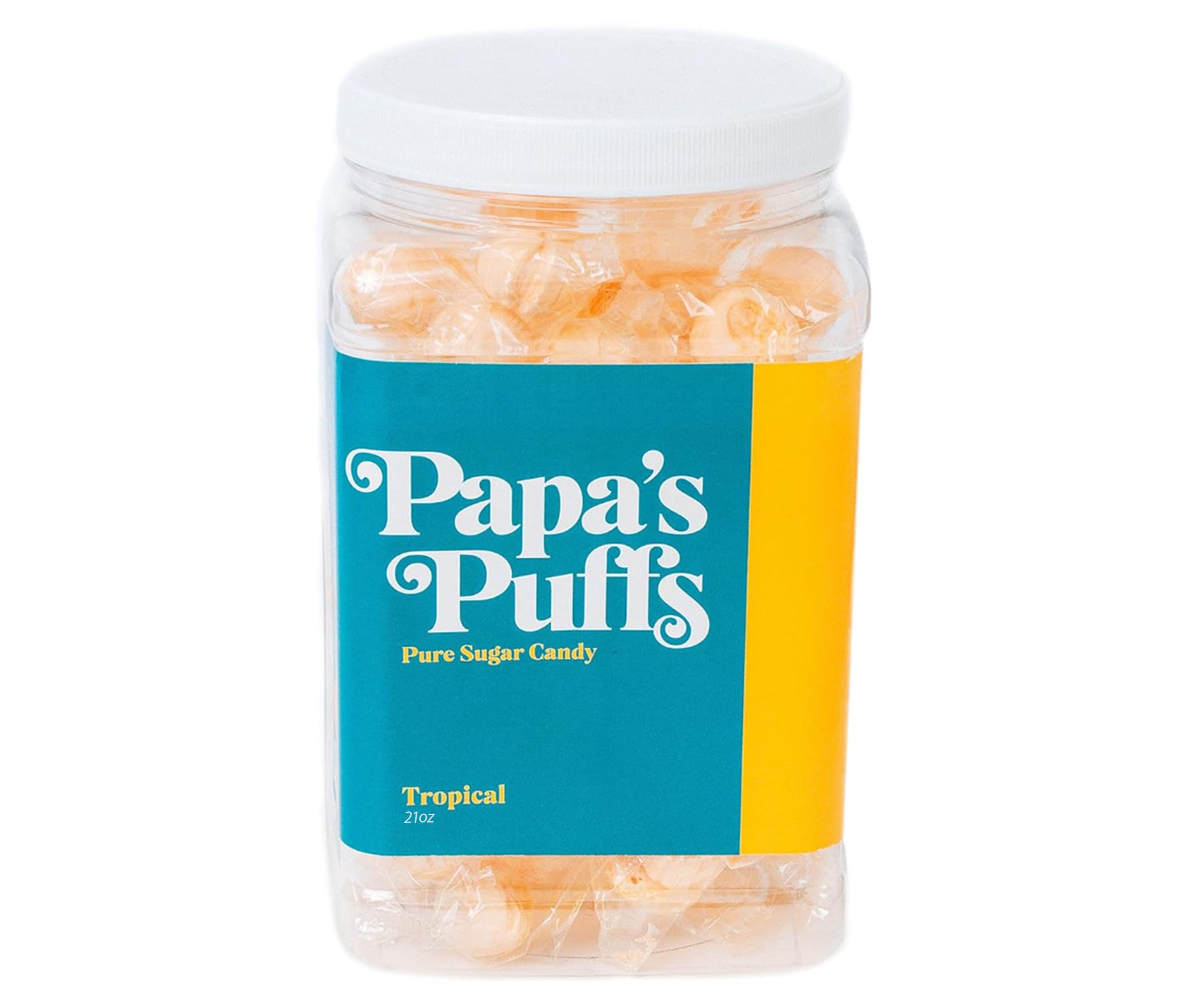 Papa'S Puffs Tropical Flavored Pure Sugar Candy - Individually Wrapped ...