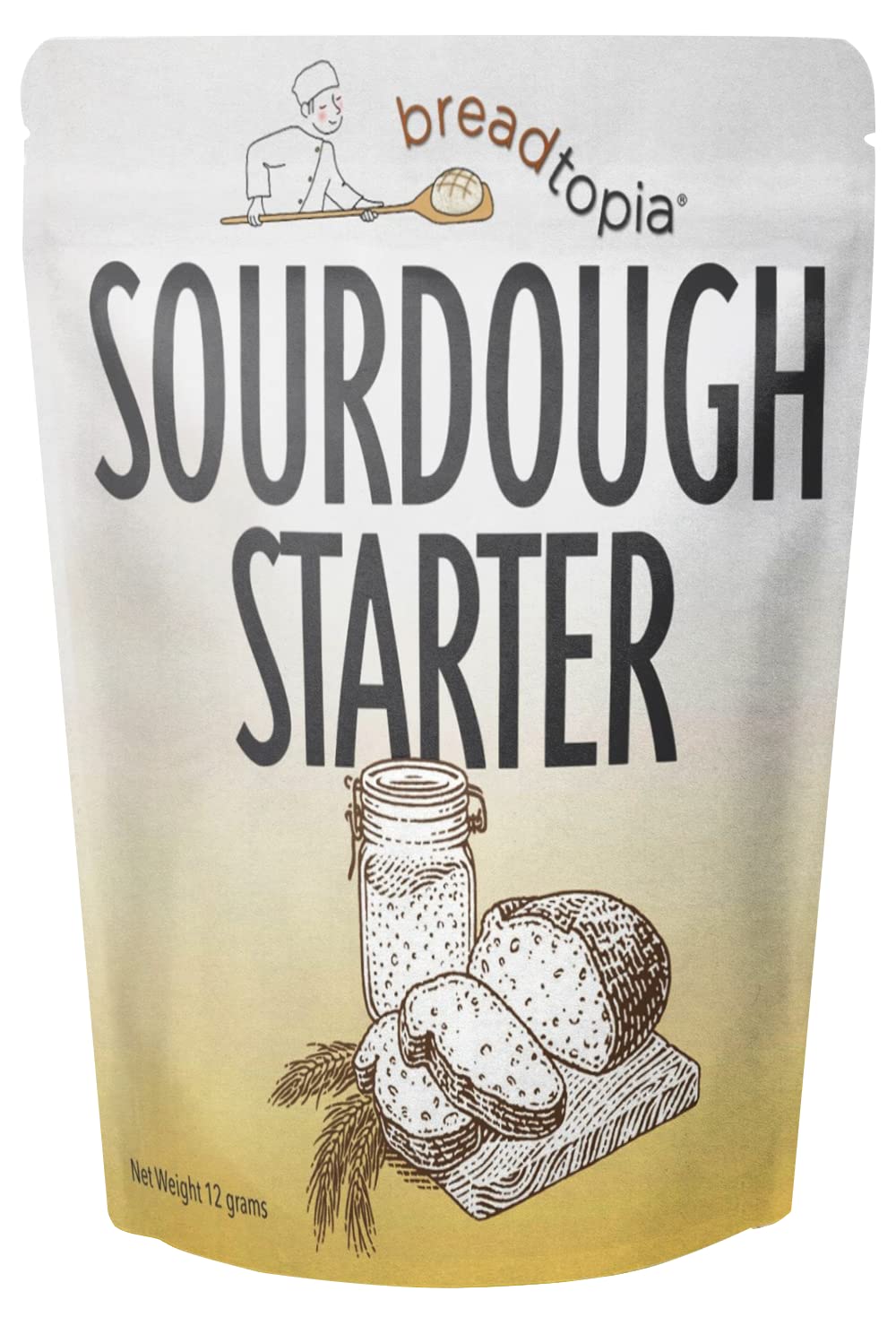 Breadtopia Sourdough Starter (Dry)  Made From Organic & Non-Gmo Ingredients  Easy To Follow Instructions  Make Homemade Sourdoug