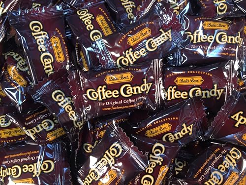 Balis Best Coffee Candy, Individually Wrapped, 1 Pound Jar, Brown, 130 Count