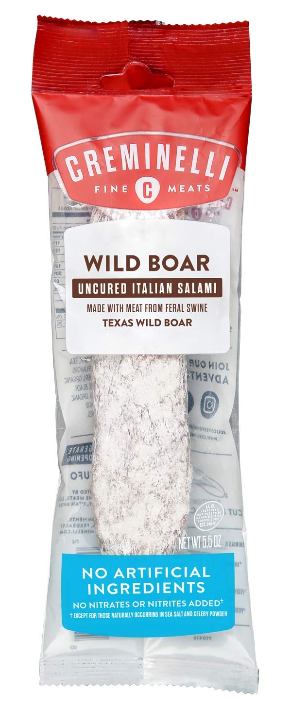 Creminelli Wild Boar Salami, Gluten Free, Keto & Paleo Friendly, 5.5oz