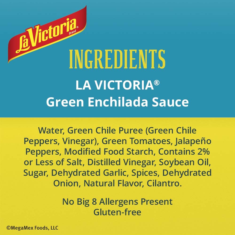 La Victoria Sauce Green Chile Enchilada Retail 19 Ounce Cans (Pack Of 12)