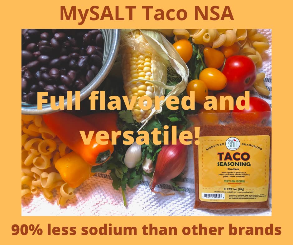 Mysalt Taco Seasoning Mix, No Salt Added (3 Pack)