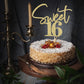 Bejotaa Gold Sweet 16 Cake Topper - Premium Glitter Paper Decoration