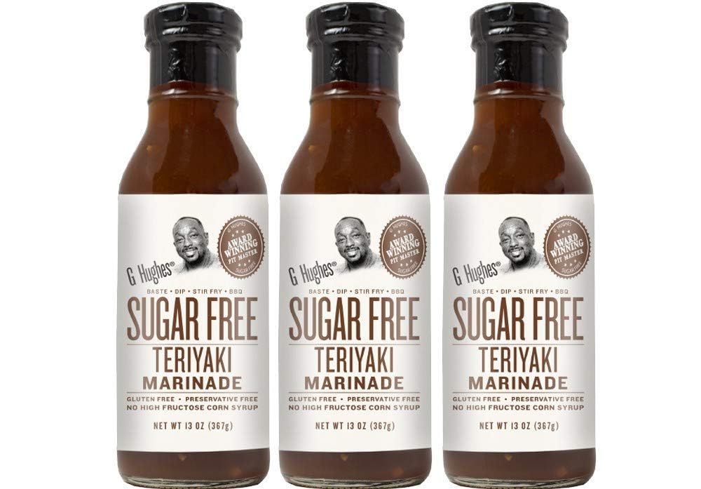 G Hughes Sugar Free Teriyaki Marinade - Gluten Free Teriyaki Sauce, Sugar Free Teriyaki Sauces, Asian Sauces, Sugar Free BBQ Sau