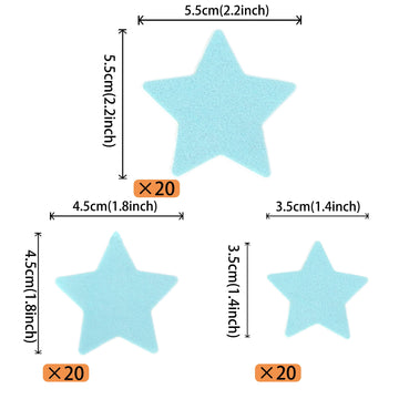 60 Pcs Edible Star Cupcake Toppers Edible Stars Cake Decorations Wafer Paper Twinkle Star Cake Toppers Baby Shower Cupcake Picks