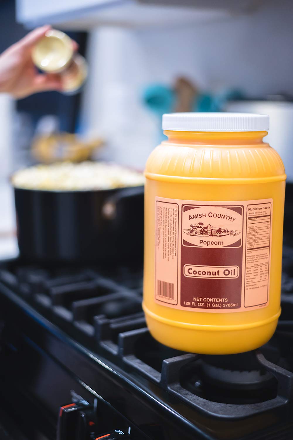 Amish Country Popcorn | Coconut Oil - 1 Gallon | Old Fashioned, Non-GMO and Gluten Free (1 Gallon)