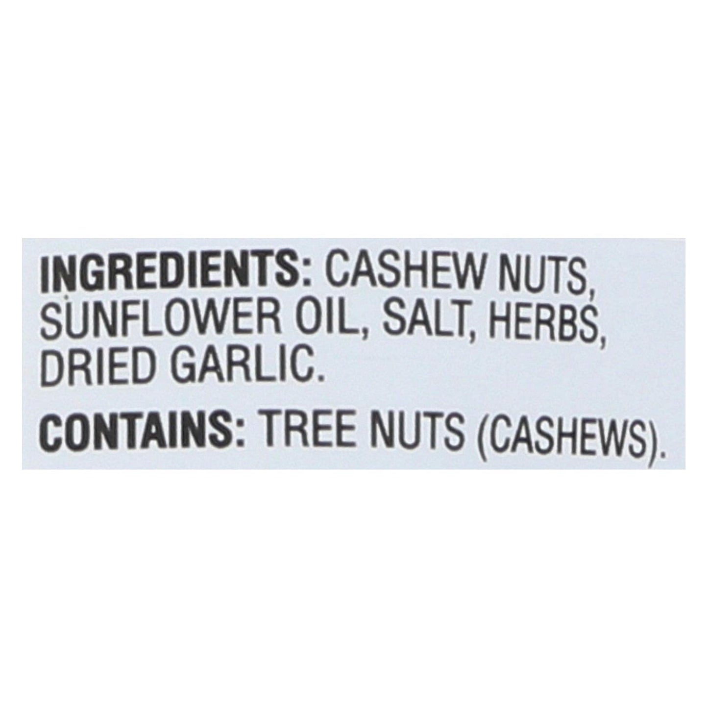 SUNSHINE NUT COMPANY, Cashews, Herbed, Roasted, Pack of 6, Size 7 OZ