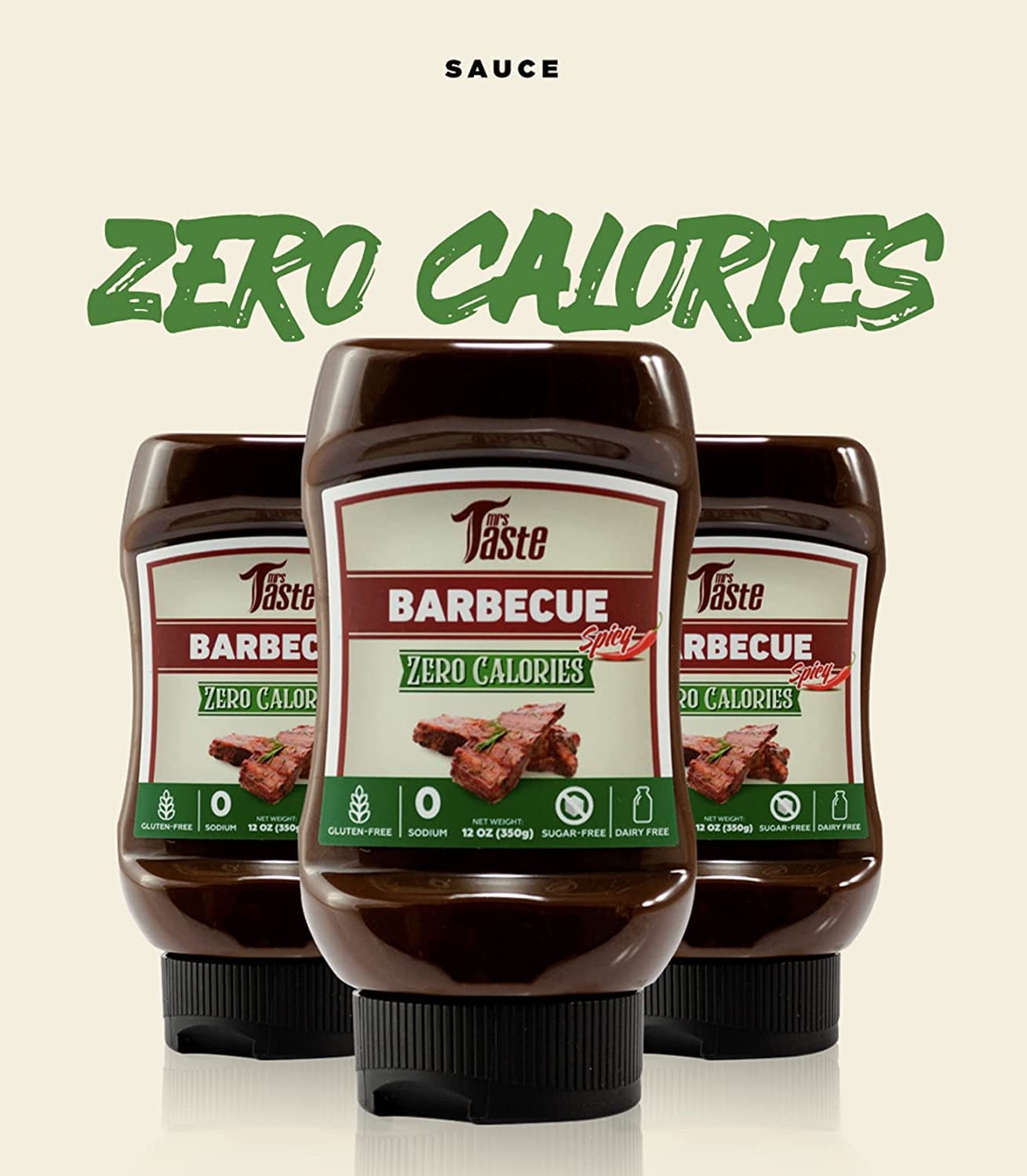 Mrs Taste Multi-Pack Sugar Free Bbq, Zero Calories, Zero Sodium, Zero Sugar, High Fiber, Keto Friendly, Paleo Friendly, Condimen