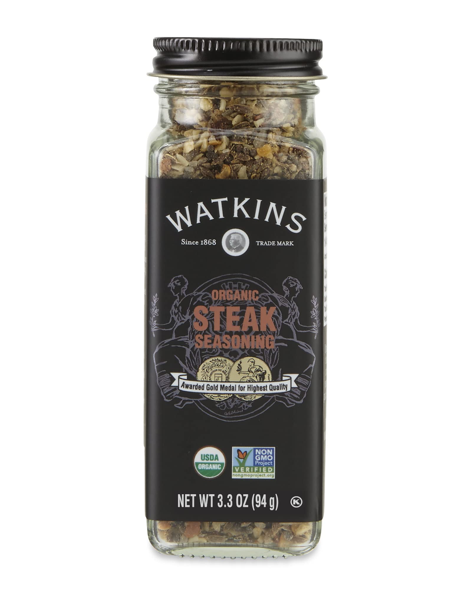 Watkins Gourmet Organic Spice Jar Steak Seasoning 3Oz