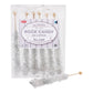 Espeez Rock Candy Sticks - 6 Count, Individually Wrapped, Silver, for Candy Buffets, Birthdays, Weddings, and Baby Showers