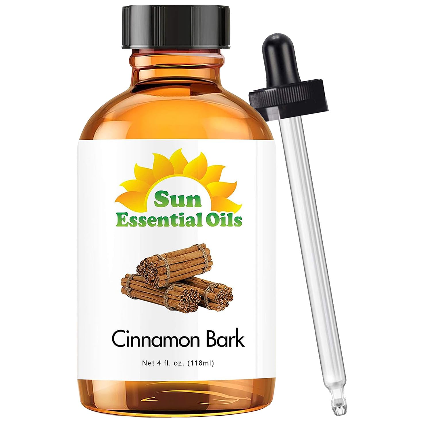 Sun Essential Oils 4Oz - Cinnamon Bark Essential Oil - 4 Fluid Ounces