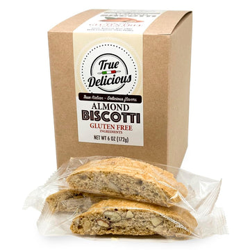 True Delicious Almond Biscotti, Gluten Free, Individually Wrapped, 6oz (Pack of 4), Model TDIWGFAB4PA