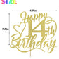 Happy 14Th Birthday Cake Topper For 14Th Boy And Girl Birthday Party Decorations