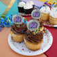 City College Of New York Secondary Logo Cupcake Picks Toppers Decoration Set Of 6
