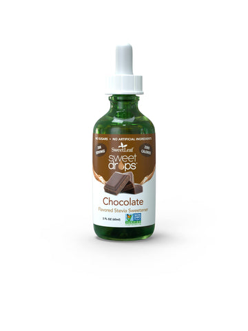 Sweetleaf Sweet Drops Chocolate Liquid Stevia Sweetener - Chocolate Stevia Drops, Zero Calories, Zero Sugar, Non-Gmo, Gluten-Fre