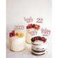 24Pcs Feeling 22 Cupcake Toppers, Twenty Two Birthday Cake Decorations, Cheer To 22 Years Old Theme Party Decoration Supplies (R