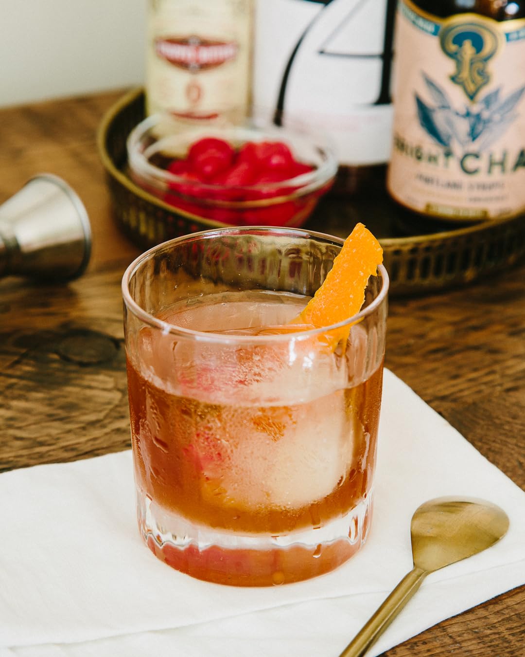 Portland Syrups Bright Chai Syrup - Organic Cane Sugar - 12 Fl Oz - Ideal for Coffee, Cocktails, Mocktails & Sodas