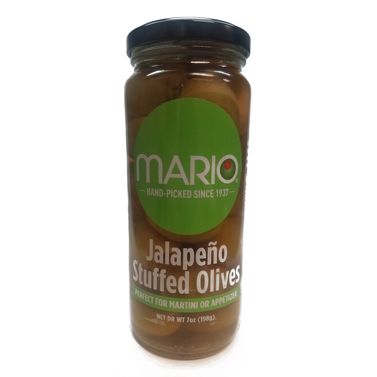 Mario Camacho Stuffed Olives, Jalapeno, 7 Ounce, Pack of 1