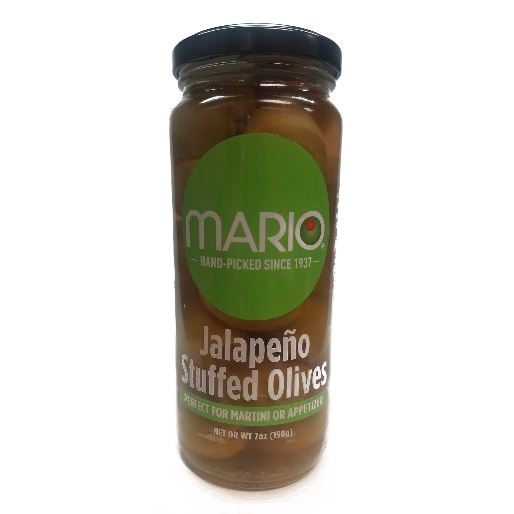 Mario Camacho Stuffed Olives, Jalapeno, 7 Ounce, Pack of 1