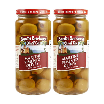 SANTA BARBARA OLIVE CO Pimento Martini Olives, Pack of 2, 10 oz Total