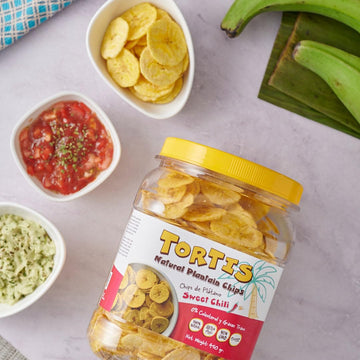 Plantain Chips, Healthy Snacks, 100% Natural, Non-Gmo, Gluten Free, Banana Chips, Chifles, 15.87 Ounces (Sweet Chili)