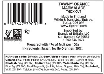 Tiptree Tawny' Orange Marmalade 340G