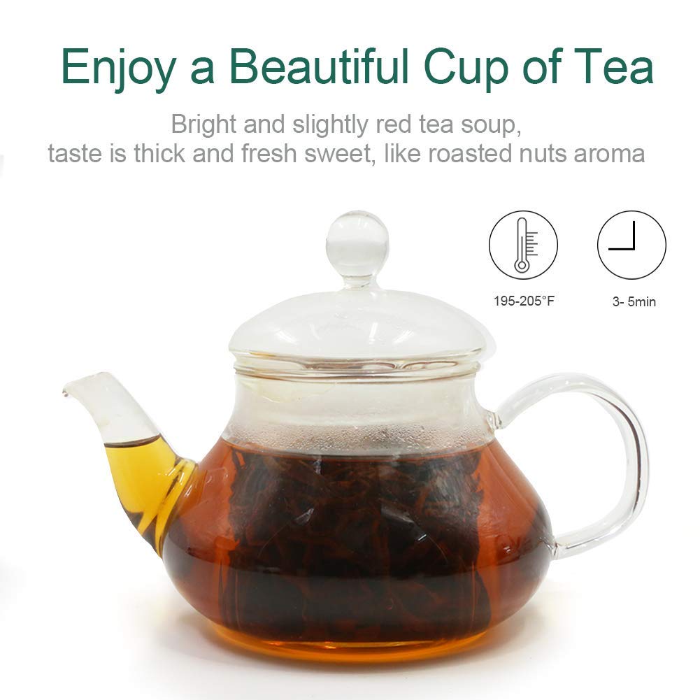 FullChea Black Dragon Pearl Tea - Special Yunnan Black Tea - Loose Leaf - Medium Caffeine - 4oz / 113g