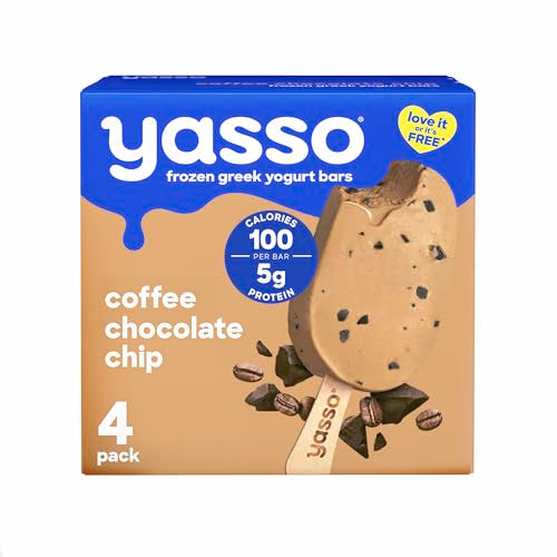 Yasso Frozen Greek Yogurt Bars Coffee Chocolate Chip Bars 4 Count for a ridiculously creamy frozen snack made with the goodness