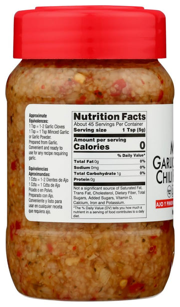 Badia Khlv00397485 8 Oz Garlic Minced Red Chili Spice