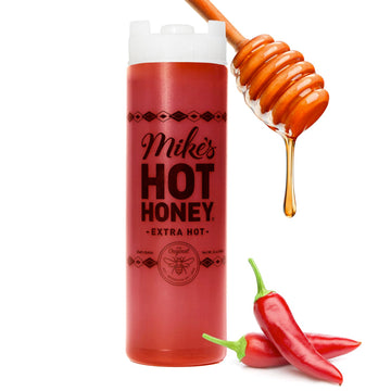 Mike's Hot Honey, Extra Hot, America's #1 Brand of Hot Honey, Spicy Honey Infused with Chili Peppers, Gluten-Free, Paleo-Friendl