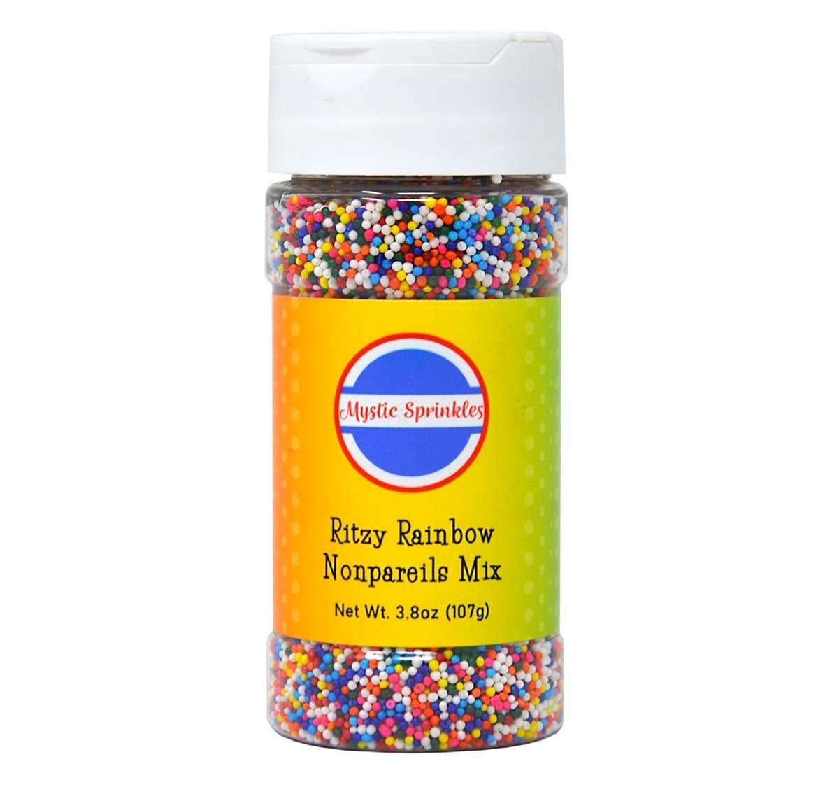 Mystic Sprinkles Nonpareil Sprinkle Mixes (Ritzy Rainbow Nonpareils Mix 3.8Oz)