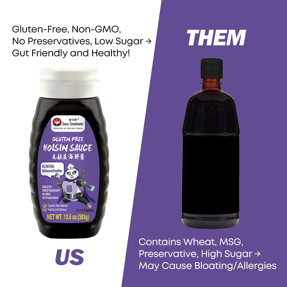 Gluten Free Hoisin Sauce, A New Favorite For Vegetarians And Healthy Eaters, Low Sodium, Low Calorie And No Preservatives, All N