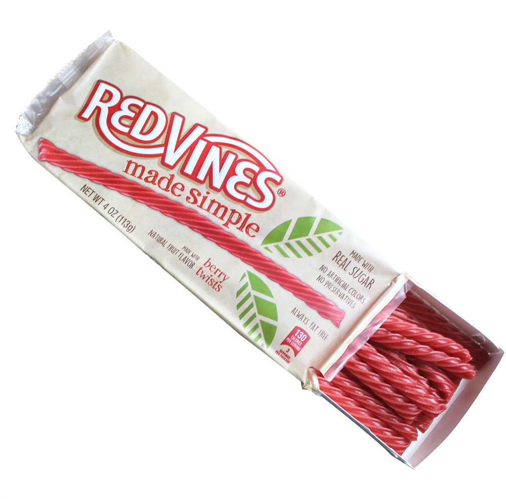 Red Vines, Licorice Twists Mixed Berry, 4 Ounce