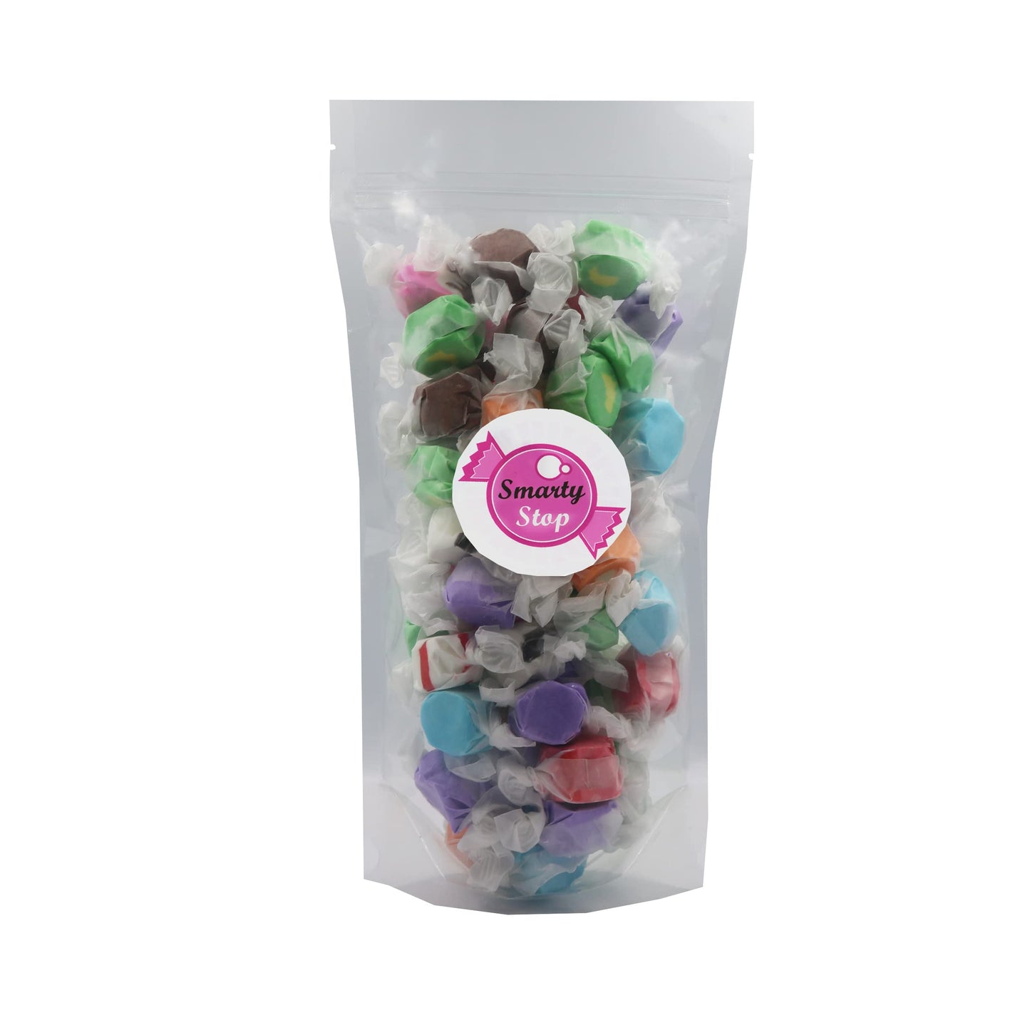 Gourmet Soft And Chewy Salt Water Taffy Candies - Individually Wrapped - Bulk Bags (Assorted Tropical, 1 Pound (Pack Of 1))
