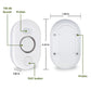 Water Leak Detector Sensor Alarm: Water Flooding Monitor For Home Adjustable Wet Moisture Alert Smart Sink Overflow Monitoring P