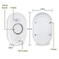 Water Leak Detector Sensor Alarm: Home Water Flooding Monitor Smart Sink Overflow Monitoring Adjustable Wet Moisture Alert Pipe