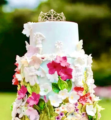 Vintage Princess Crown Cake Topper Decoration For Boys And Girls, Cake Decorations For Weddings Rose Gold