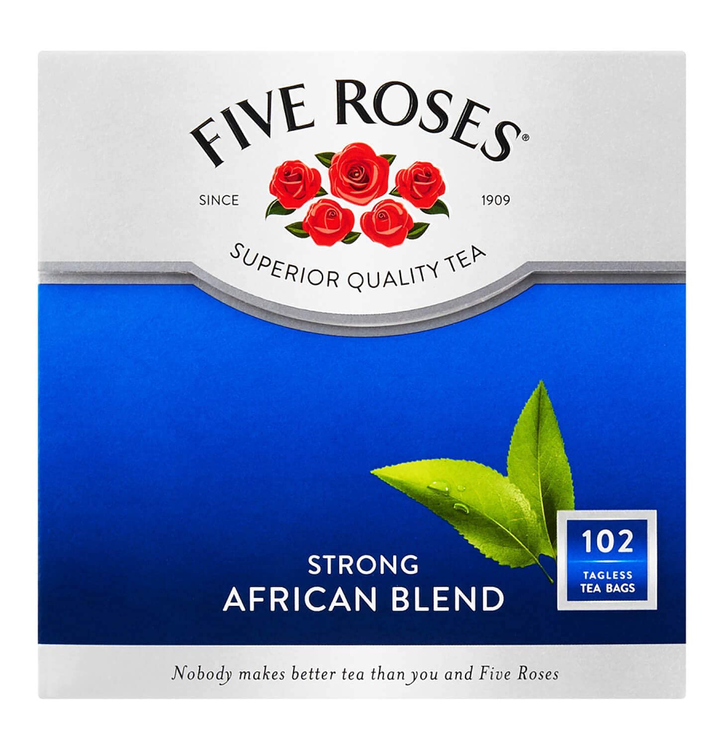KIMBONNI Five Roses Tea Bags - African Blend, Strong, 102 Count, 250g