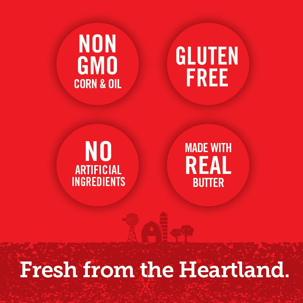 Popcorn Indiana Movie Theater Butter, King Size Bags Caddy, 1.5 Oz (Pack of 6)