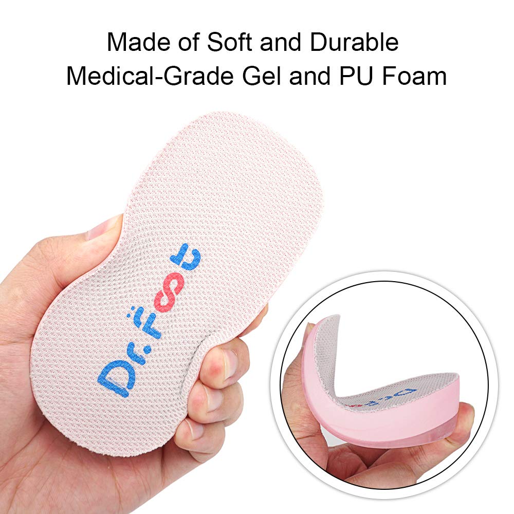 Dr. Foot'S Height Increase Insoles, Heel Cushion Inserts, Heel Lift Inserts For Leg Length Discrepancies (0.6'' Height)