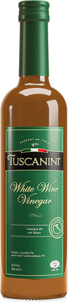 Tuscanini White Wine Vinegar for Salads and Cooking, 16.9 Fl Oz, Kosher for Passover, Product of Italy