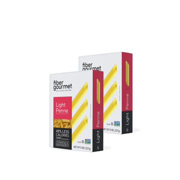 Fiber Gourmet Light Penne Pasta, Low Calorie, Non-GMO, Vegan, 8 Oz, Pack of 2