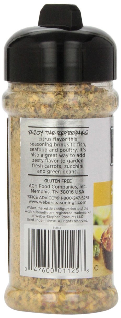 Weber Seasoning, Zesty Lemon, 5 Ounce (Pack of 2)