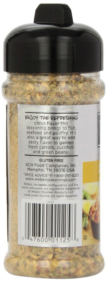 Weber Seasoning, Zesty Lemon, 5 Ounce (Pack of 2)