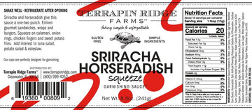 Terrapin Ridge Farms Sriracha Horseradish Sauce - 8.5 Ounce Squeeze Bottles (Pack of 2)