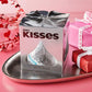 Hershey Giant Silver Kisses Milk Chocolate Valentine'S Gift Box - 2 Pack Extra Large Solid Chocolate Candy Treat For Parites, Va