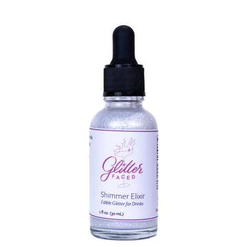 Glitter Faced Shimmer Edible Glitter for Galentines Cocktails & Mocktails, Mess-Free Glitter for 30 Drinks, Luster Dust Made fro